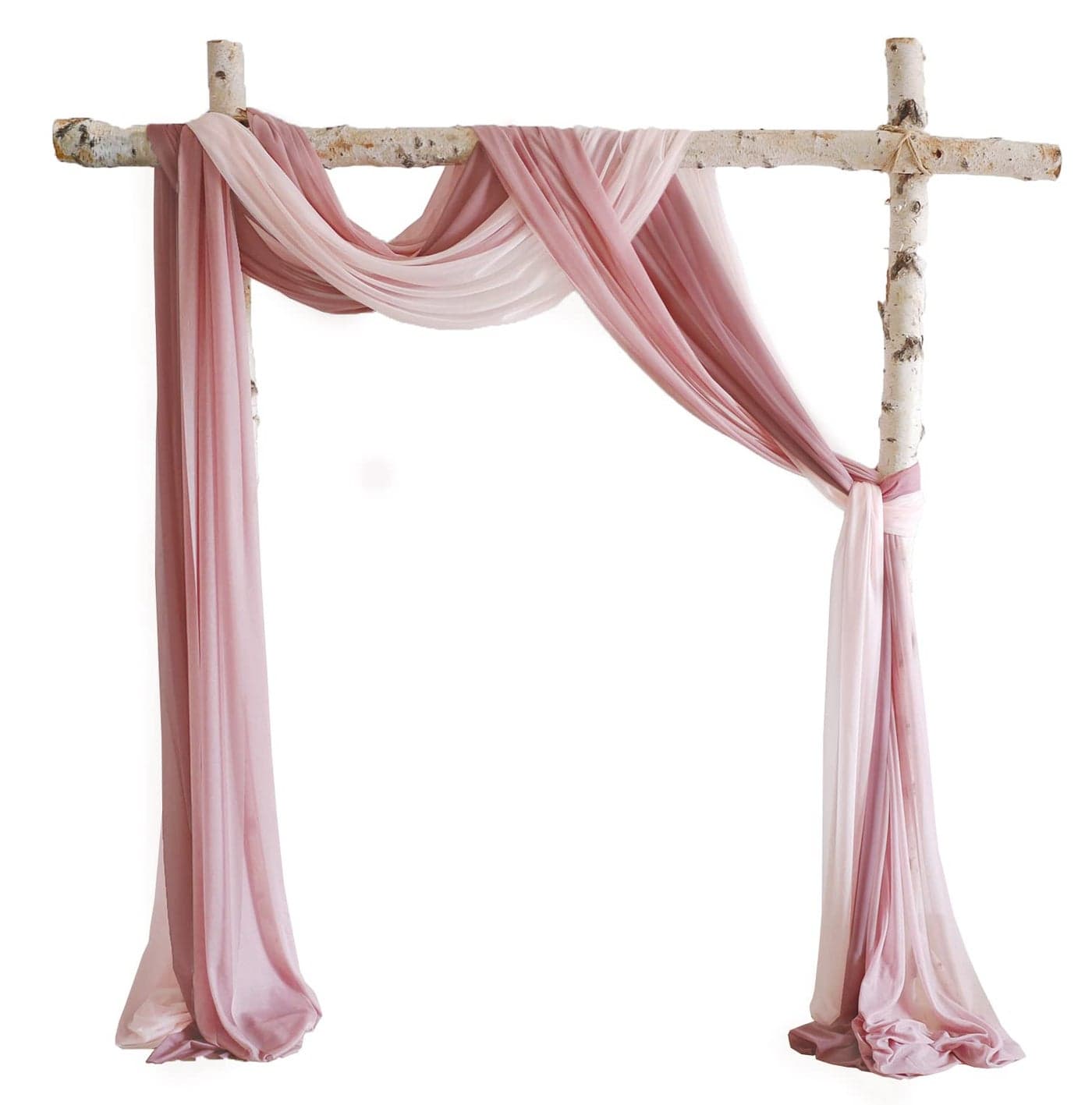 Lookein Arch Drapes for Wedding Party Reception Backdrop Wedding Arbor 3 Panels 30 Wide 65 Yards Blush Dusty Rose Mauve