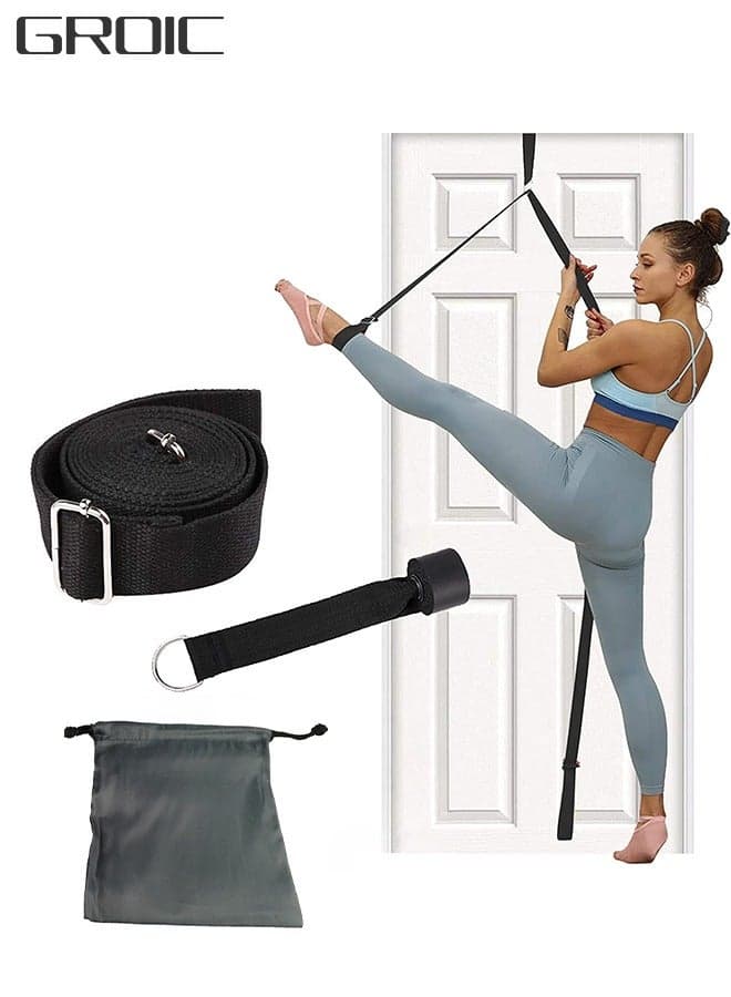 Adjustable Door Leg Stretcher Lengthen Ballet Stretch Band - Door Stretcher Leg Strap Great Cheer Dance Gymnastics Trainer Stretching Equipment Taekwondo Training