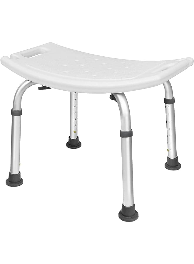 Shower Stool Bathroom Stool Height Adjustable 38-53 cm 136 kg - Shower Stool for Seniors, Children, People with Disabilities (Shower Stool Height Adjustable - 2)