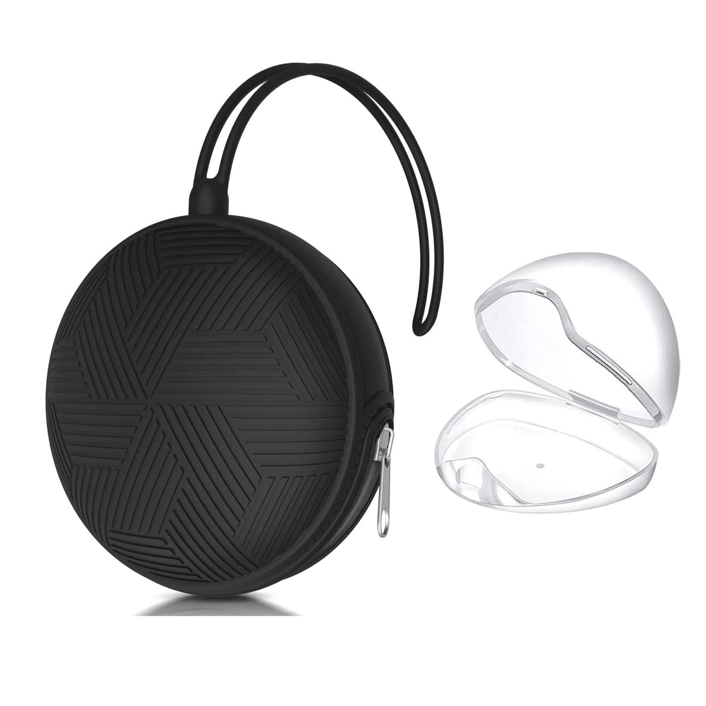 Smlpuame Pacifier Holder CaseMothers Day Gifts for Mom BPA Free Portable Silicone Baby Pacifier Cover Pouch for Diaper Bag StrollerTravel Outdoor ActivitiesEasy to CleanBlack