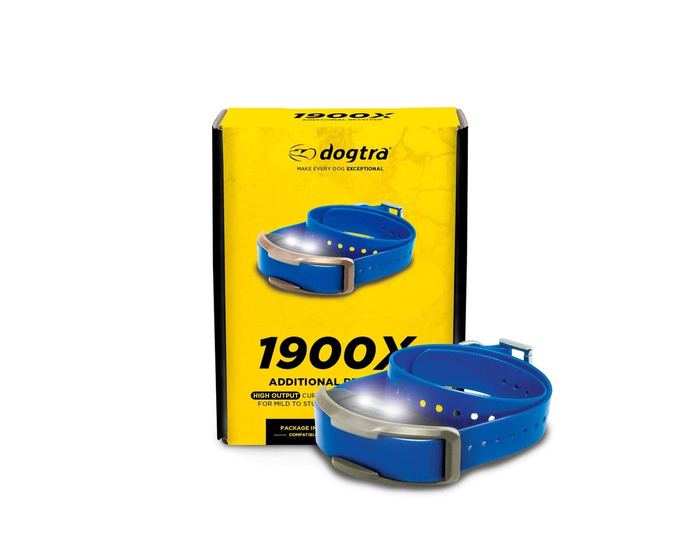 Dogtra 1900X Additional Receiver for E-Collar Training – Rugged, Waterproof, 100-Level Stimulation, for Dogs 45 lbs+, Expand to Multi-Dog System