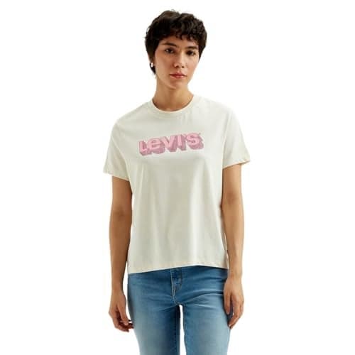 Levis Women's Printed Regular Fit T-Shirt