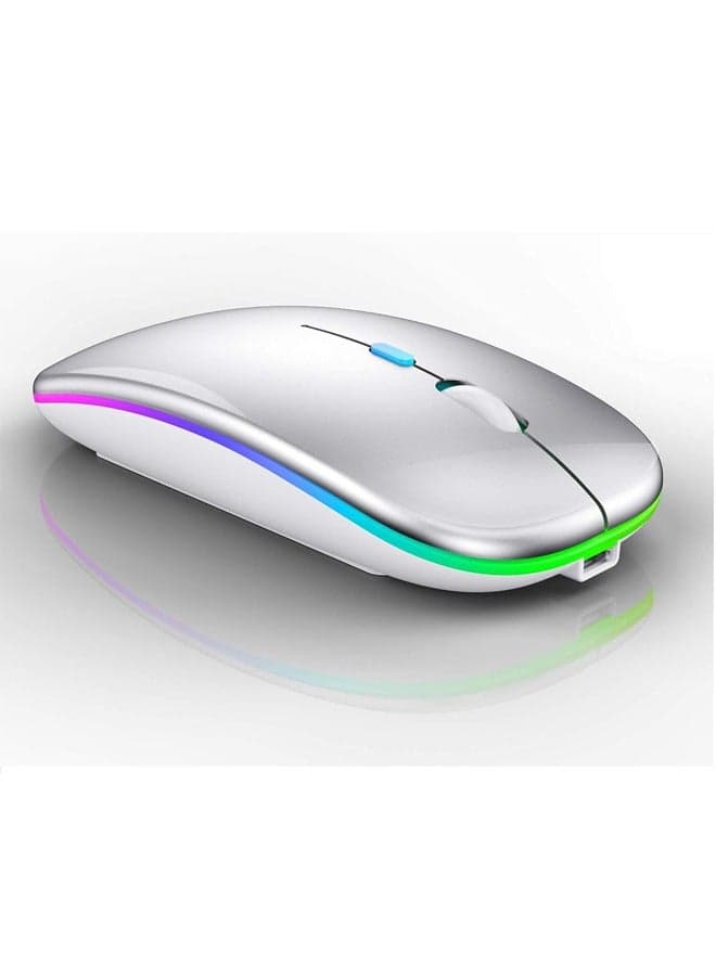 Bluetooth Mouse Compatible with iPad, Bluetooth Mouse Compatible with MacBook Air/Mac/MacBook Pro/Mini/iPad Pro/iMac/Laptop,Rechargeable Wireless Mouse