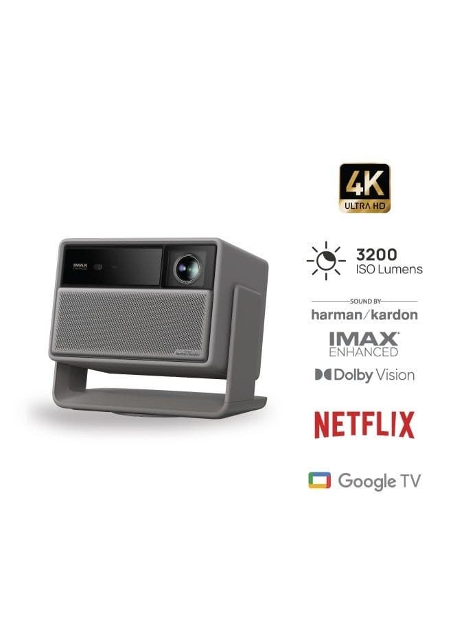 Horizon 20 | 4K RGB Triple Laser Projector, Up to 200" Screen Size, 3200 ISO Lumens, 240Hz Gaming, Google TV Built-in, HDR10, 2X 12W Harman/Kardon Speakers, Premium Home Entertainment