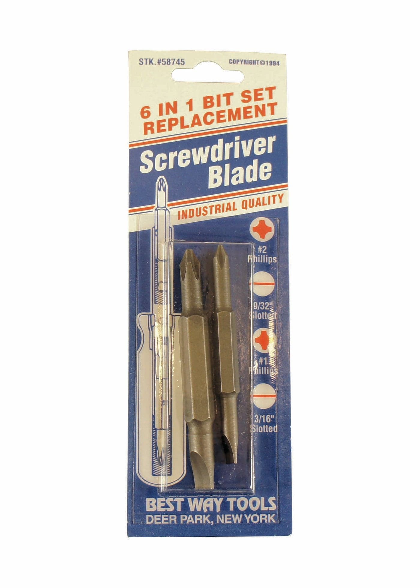 Best Way Tools 58745 6in1 Replacement Bit Set