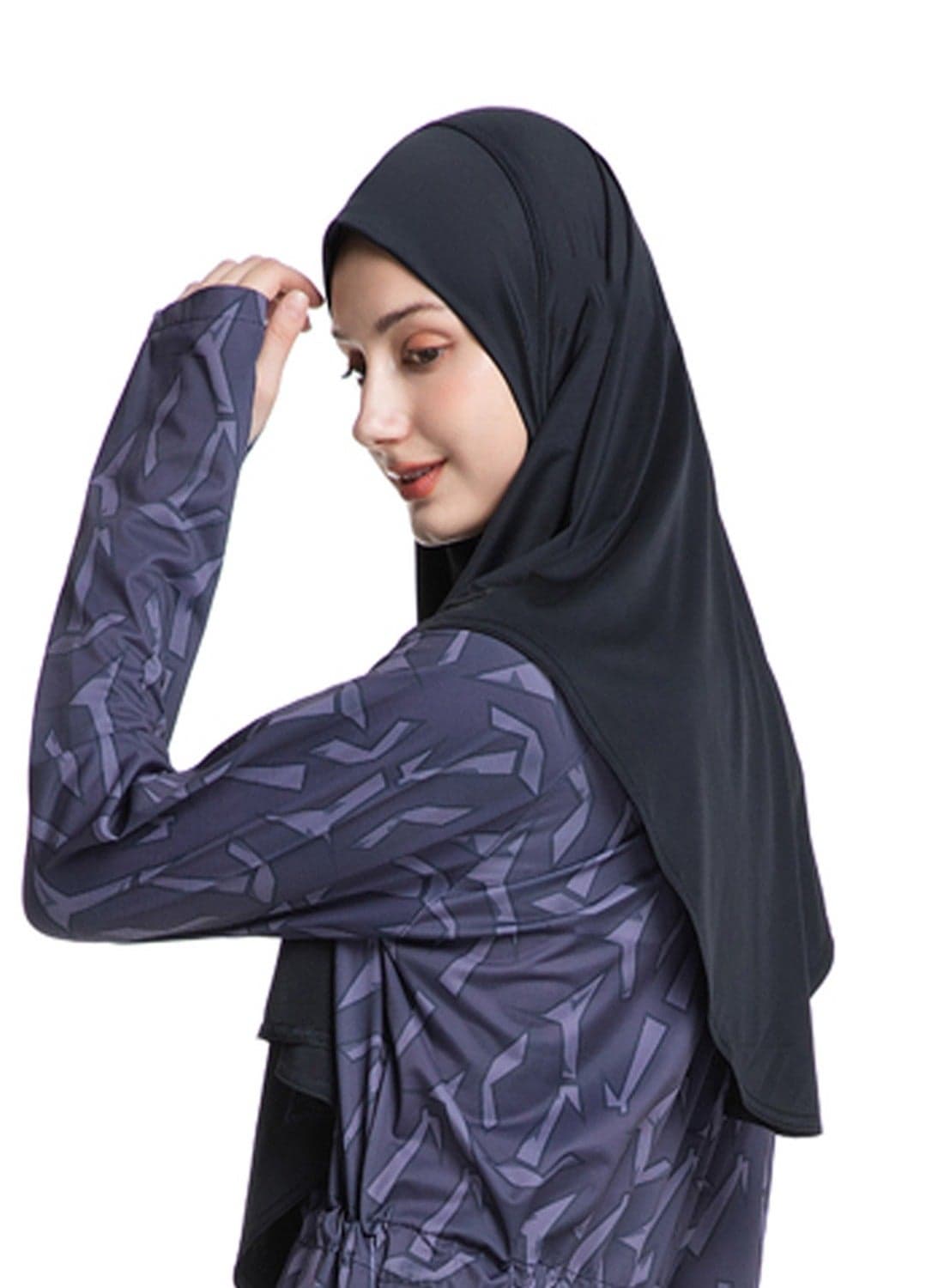 Muslim Hijab for Women Abaya Scarf Soft & Breathable with Full Neck Coverage