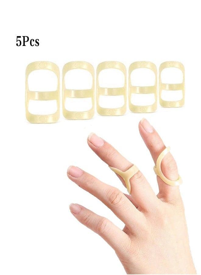 5Pcs Joint Fixator Oval Finger Splints Sleeves Kit 5 Graduated Trigger Finger Splint for Trigger/Arthritis/Straightening Finger Brace Support for Thumb/Middle/Ring/Index/Pinky (Size 3,4,5,6,7)