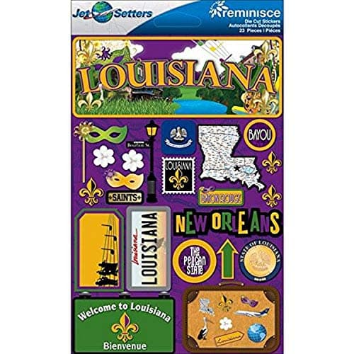 Reminisce Jet Setters 2 3Dimensional Sticker Louisiana