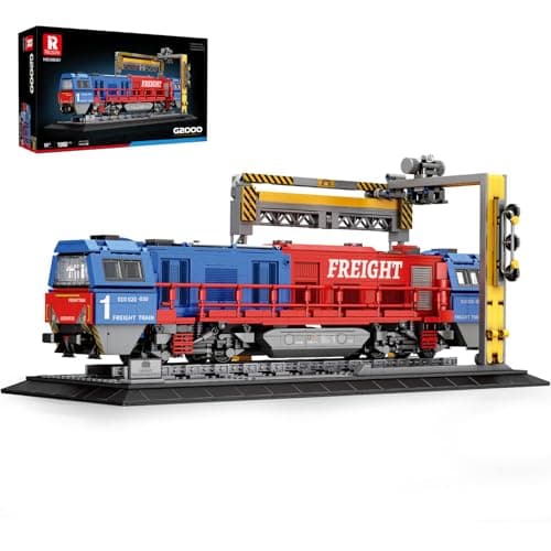 Reobrix Train Building Sets with BaseG2000 Freight TrainLocomotive City Truck Model Kit 66021Model for Adult Car LoversGift Ideas for Girls Boys Home Dcor1980 PCS