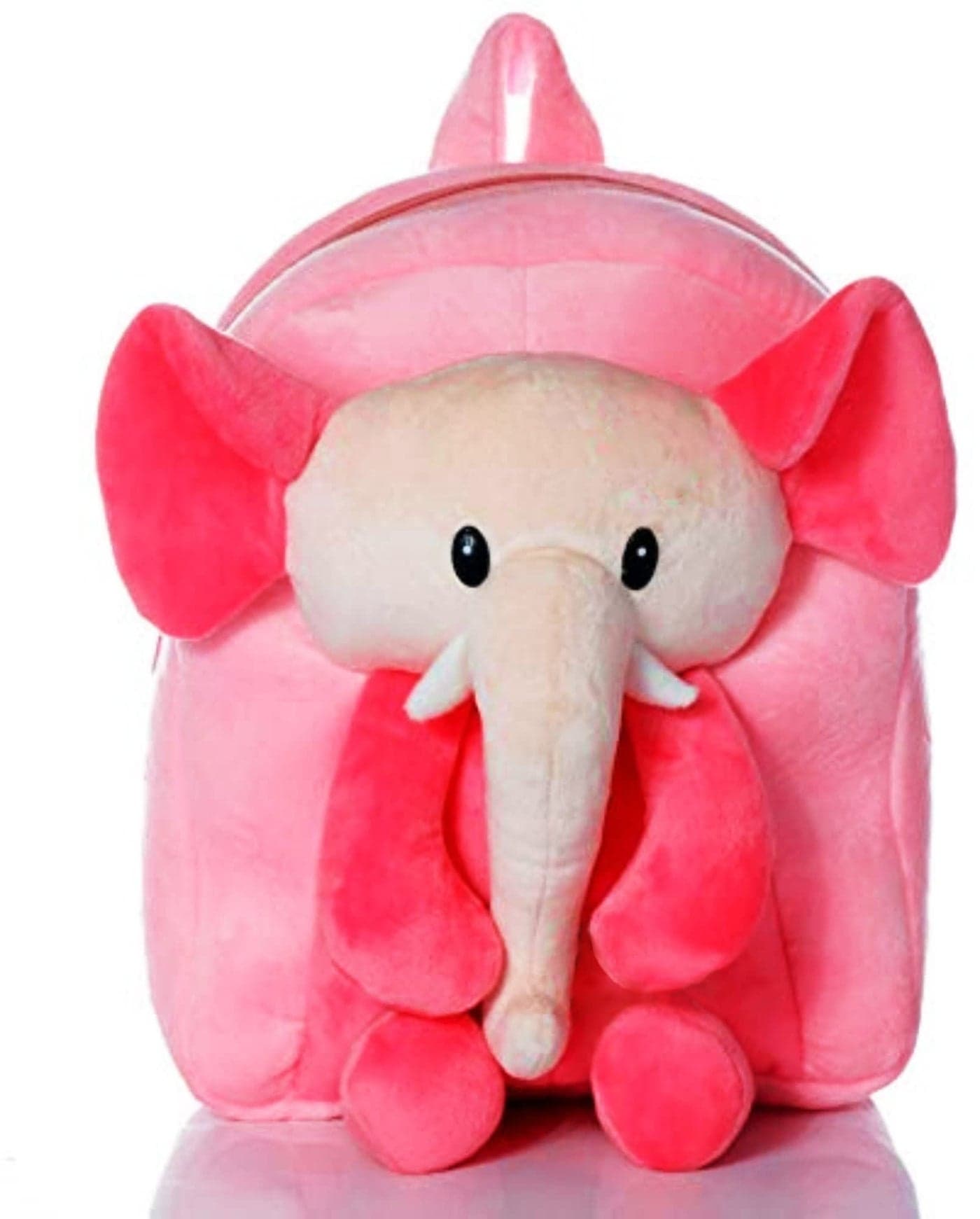Frantic Kids Soft Animal Cartoon Travelling School Bag Soft Plush Standard Backpack Boys Girls Baby For 2 To 5 Years Baby/Boys/Girls Nursery, Preschool, Picnic(Fullbodyelephant), Standard, Grey