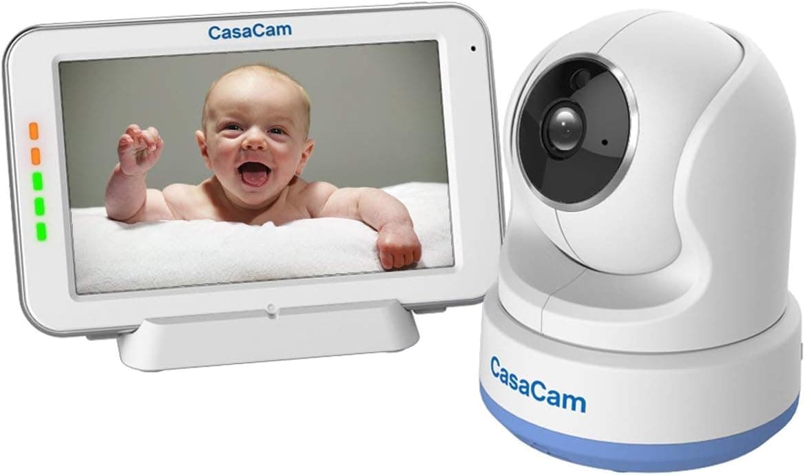 BM200 Video Baby Monitor with 5 Touchscreen and HD Pan Tilt Camera Two Way Audio Lullabies Nightlight Automatic Night Vision and Temperature Monitoring Capability