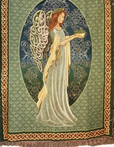Manual Inspirational Collection 50 x 60-Inch Tapestry Throw, Irish Angel