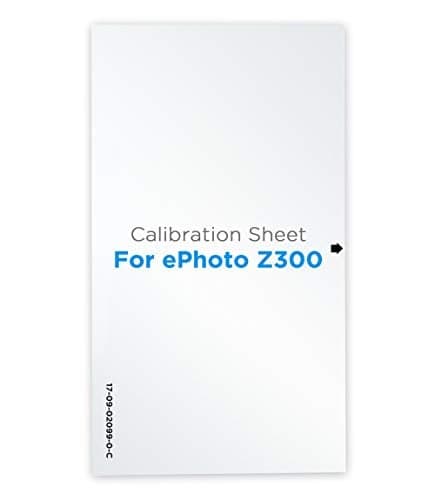 Plustek Calibration Control Sheet - for ePhoto Z300 Scanner only