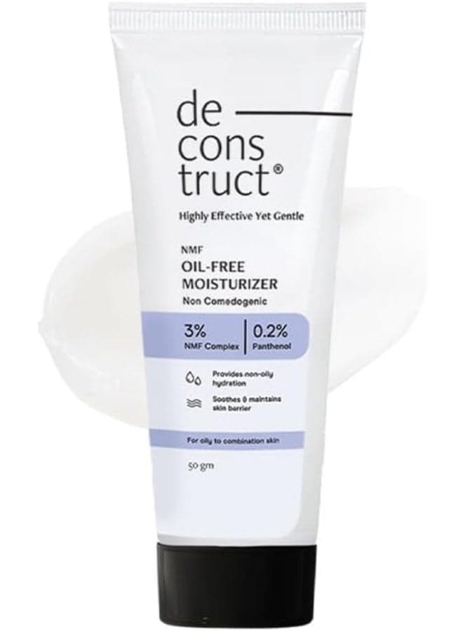 Deconstruct NMF Hydrating Face Moisturizer| 3% NMF Complex |Oil Free Non-Comedogenic Lightweight Gel Moisturizer| For Oily to Combination Skin | 50 gm
