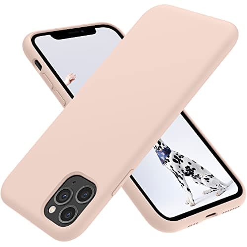 OTOFLY Compatible with iPhone 11 Pro Max CaseUltra Slim Fit iPhone Case Liquid Silicone Gel Cover with Full Body Protection AntiScratch Shockproof Case Pink