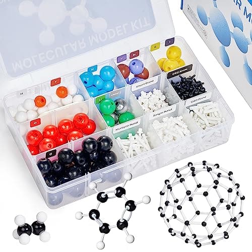 JoyCat Molecular Model Kit 404 pcs Organic Chemistry Molecule Science Gifts for Ochem and Inorganic Students and Teachers