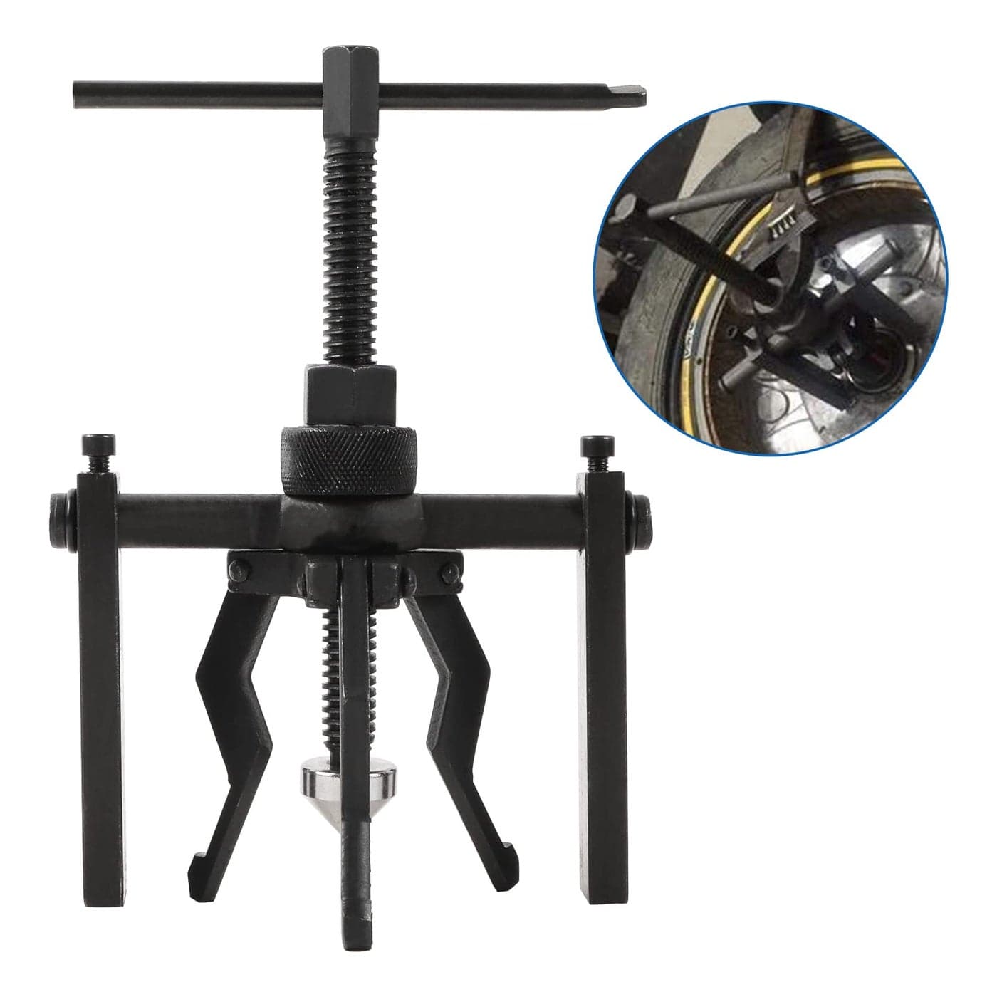 CMTOOL Bearing Puller Tool 3 Jaw Pilot Bearing Removal Tool Kit Blind Bearing Extractor Small Tool Set CRV Steel Three Jaw Design