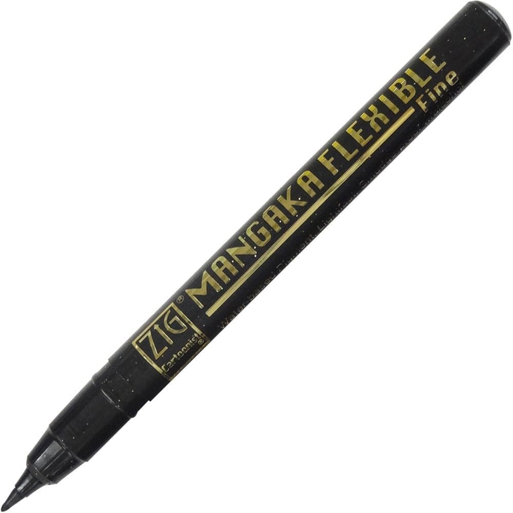 Kuretake ZIG Cartoonist Mangaka Flexible Fine Black CNMF010