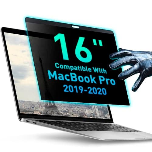 Magnetic Privacy Screen Compatible with MacBook Pro 16" 2019, 2020 Anti-Blue Light Laptop Screen Protector Filter Blue Light Blocking Filter