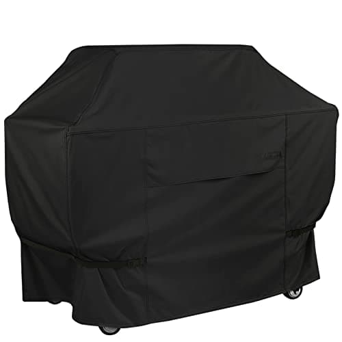 NettyPro Gas Grill Cover Heavy Duty Waterproof 56 Inch, Fadeproof & UV Resistant, Outdoor 2-3 Burner BBQ Cover for Weber, Char-Broil, Brinkmann, Nexgrill Barbecue Grills and More, Black