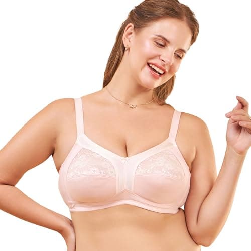 Enamor A014 Super Contouring M-Frame Full Support Bra - Supima Cotton, Non-Padded, Wirefree & Full Coverage, PEARL, 40D