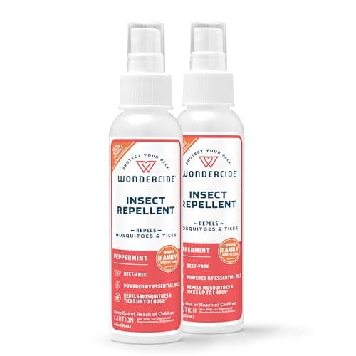 Wondercide - Mosquito, Tick, and Insect Repellent with Natural Essential Oils - DEET-Free Bug Spray and Killer - Safe for Family - Peppermint 2-Pack of 4 oz Bottle