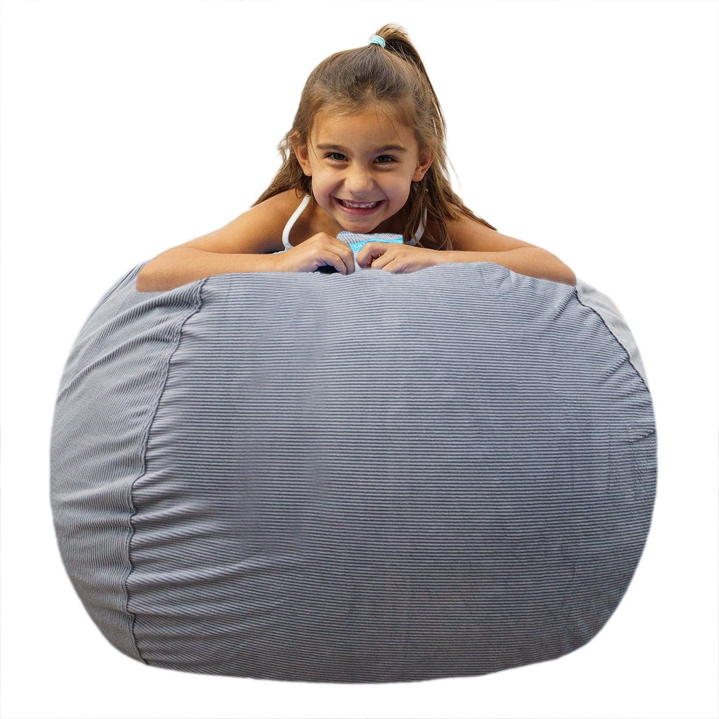 EMMandSOPHIE Stuffed Animal Storage Bean Bag Chair Kids Teens