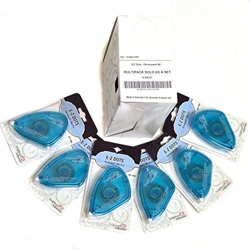 Scrapbook Adhesives by 3L 01663-MP 3L Scrapbook Adhesives E-Z Dots Runner Permanent Adhesive Dispenser, 49' - Set of 6