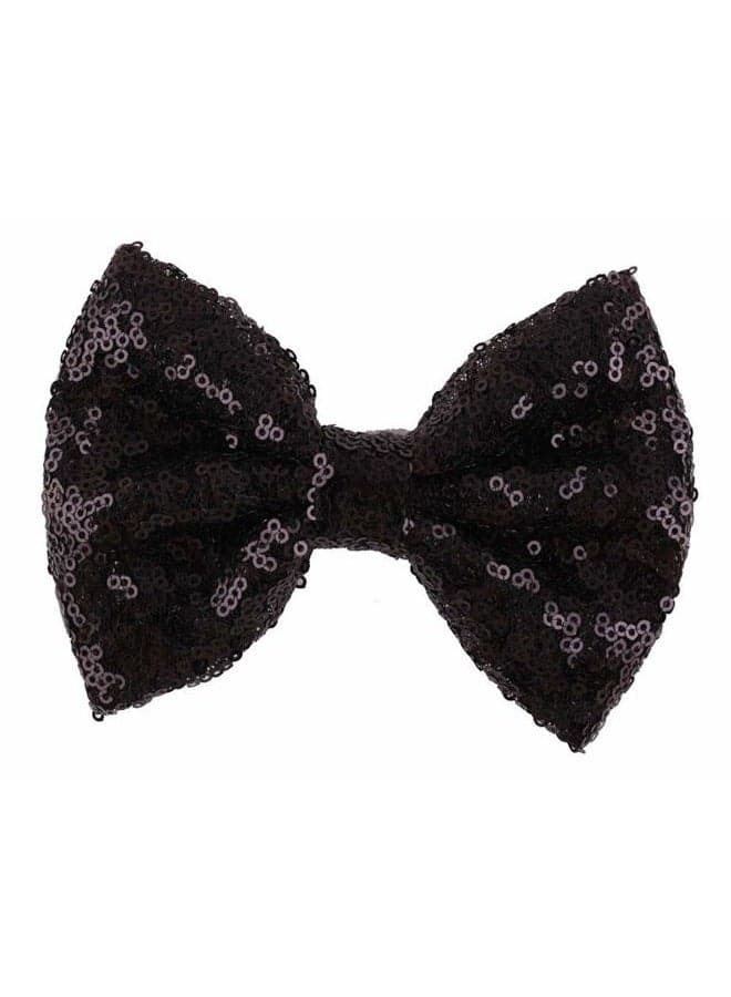 Love Fairy Fashion Bow Hairpin Sequins Hair Clip Multicolor 0ptional for Baby Girls Toddler Kids and Women (Black)