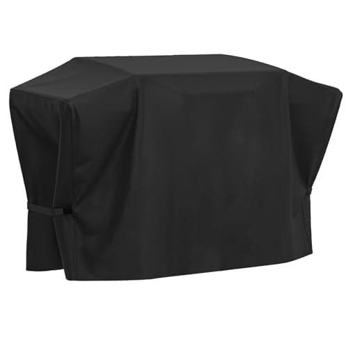 Griddle Cover for Blackstone 28 Inch Griddle with Hood, 5483 Waterproof BBQ Cover with Double Straps, Lightweight & Fade Resistant, Black