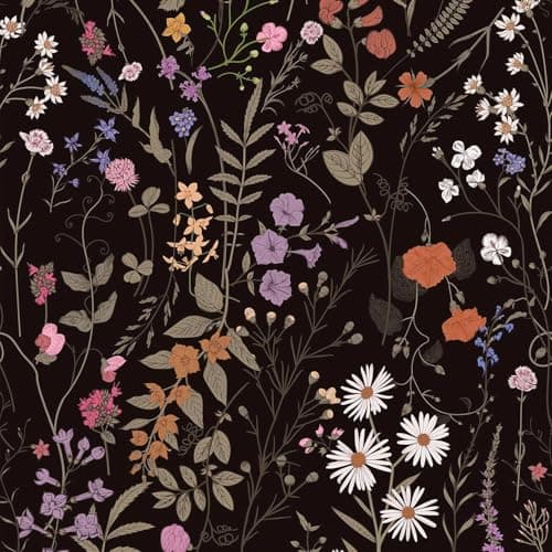 SUNBIRD Floral Peel and Stick Self Adhesive Wallpaper for Bedroom, Living Room, Kitchen Decor Wall Sticker Removable Flower Contact Paper (Blooming Flowers, 60 x 121 cm)