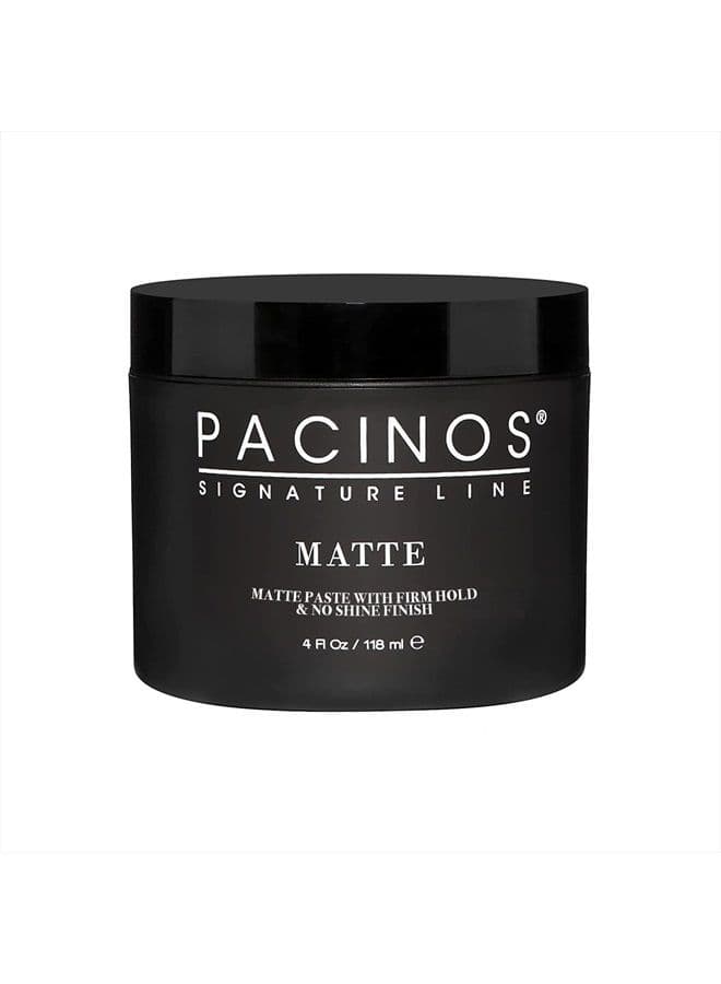 Matte Hair Paste - Firm Hold, No Shine, Sculpting & Styling Wax, Long Lasting Definition & Texture, No Flakes, All Hair Types, 4 fl. oz.