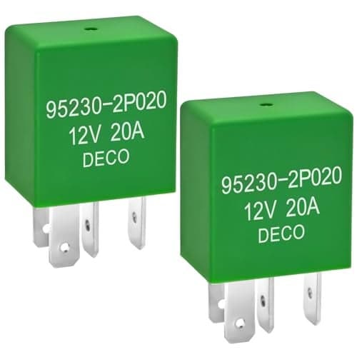 Relay 952302P020 Set of 2 4 Pins MultiPurpose Power Relay 12V 20A Compatible for Select Hyundai Kia Vehicles