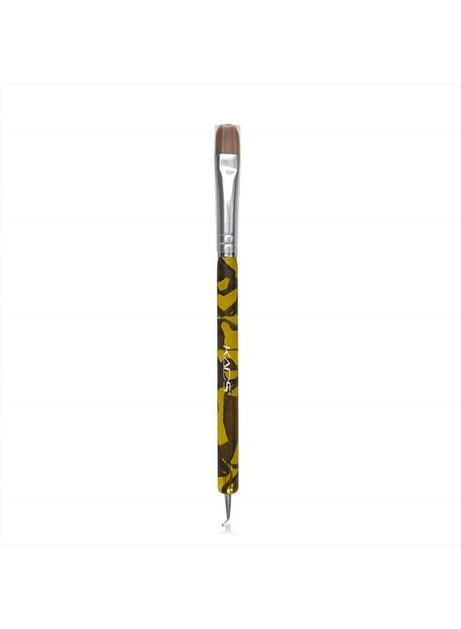 2-Way Professional French Nail Art Brush Dotting Pen 100% Kolinsky Sable Brush for Acrylic UV Gel Nail Art Design Dotting Brush Tool