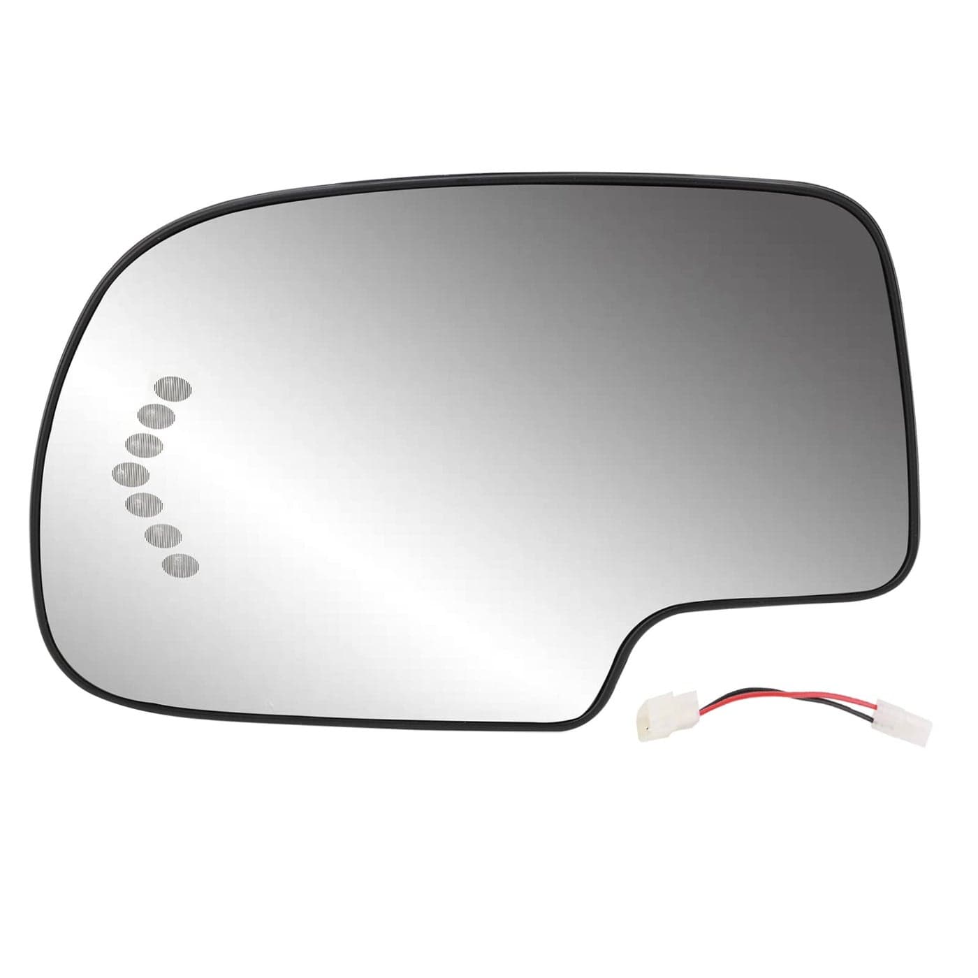 Driver Side Heated Mirror Glass Replacement for 20032007 Cadillac Escalade Chevrolet Avalanche Silverado Suburban Tahoe GMC Sierra Yukon Exterior Side View Convex Mirror with Turn Signal