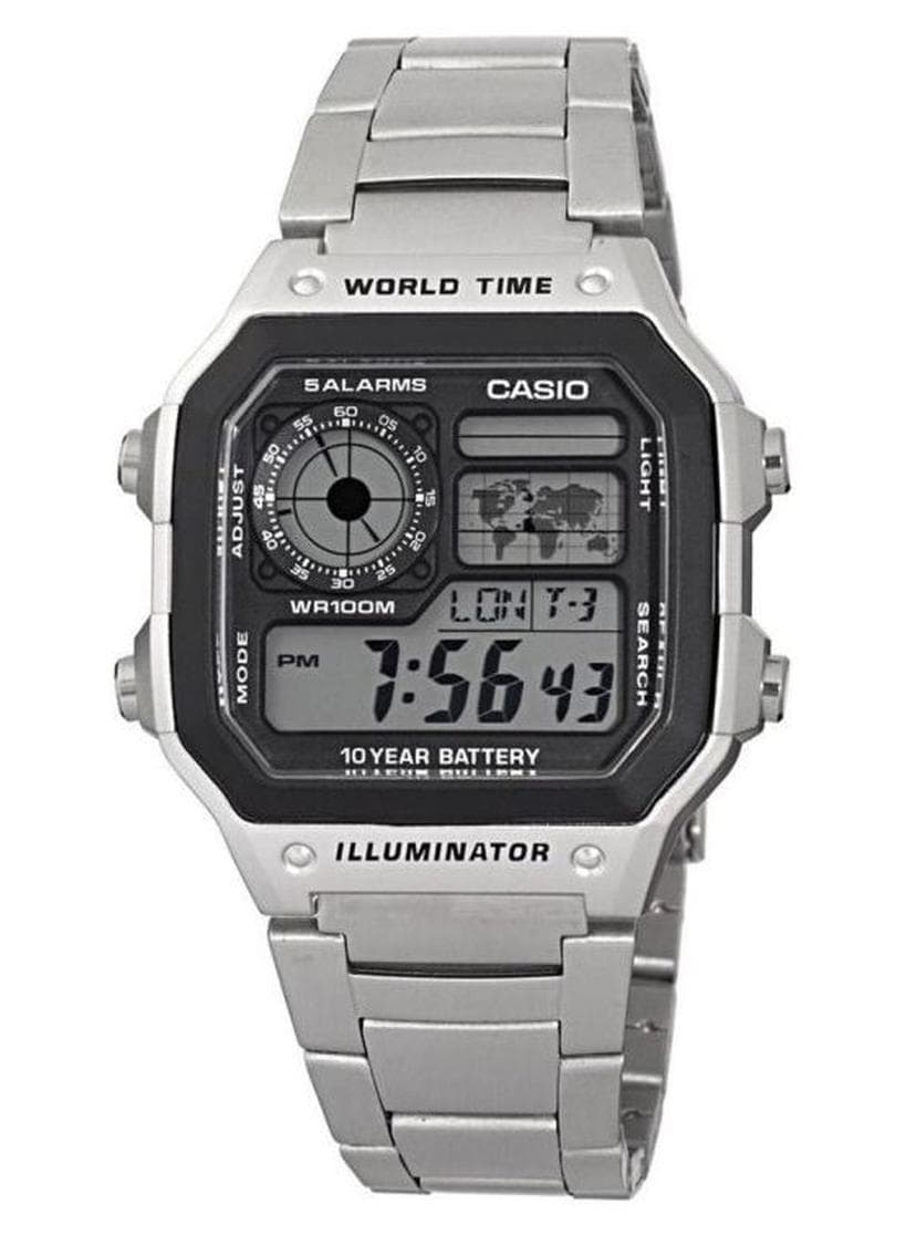 Men Youth Series Quartz Analog-Digital Watch AE-1200WHD-1AVDF - 42 mm - Silver