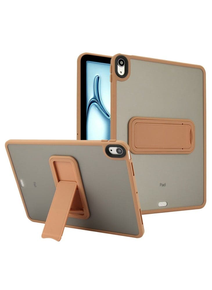 Tablet Case with Kickstand For iPad Air 11 (2025)/(2024)/Air (2022)/(2020)/iPad Pro 11-inch (2018) TPU+PC Skin-Touch Cover - Desert Gold