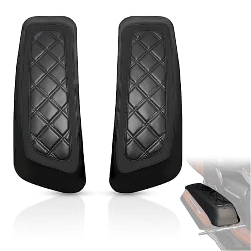 WOWTK Hard Saddlebag Lid Bra/Covers fits for Harley 2014-2024 Touring Road Glide FLTRX Electra Glide FLHT Road King FLHR Street Glide FLHX and Tri Glide models,w/Black Stitching.