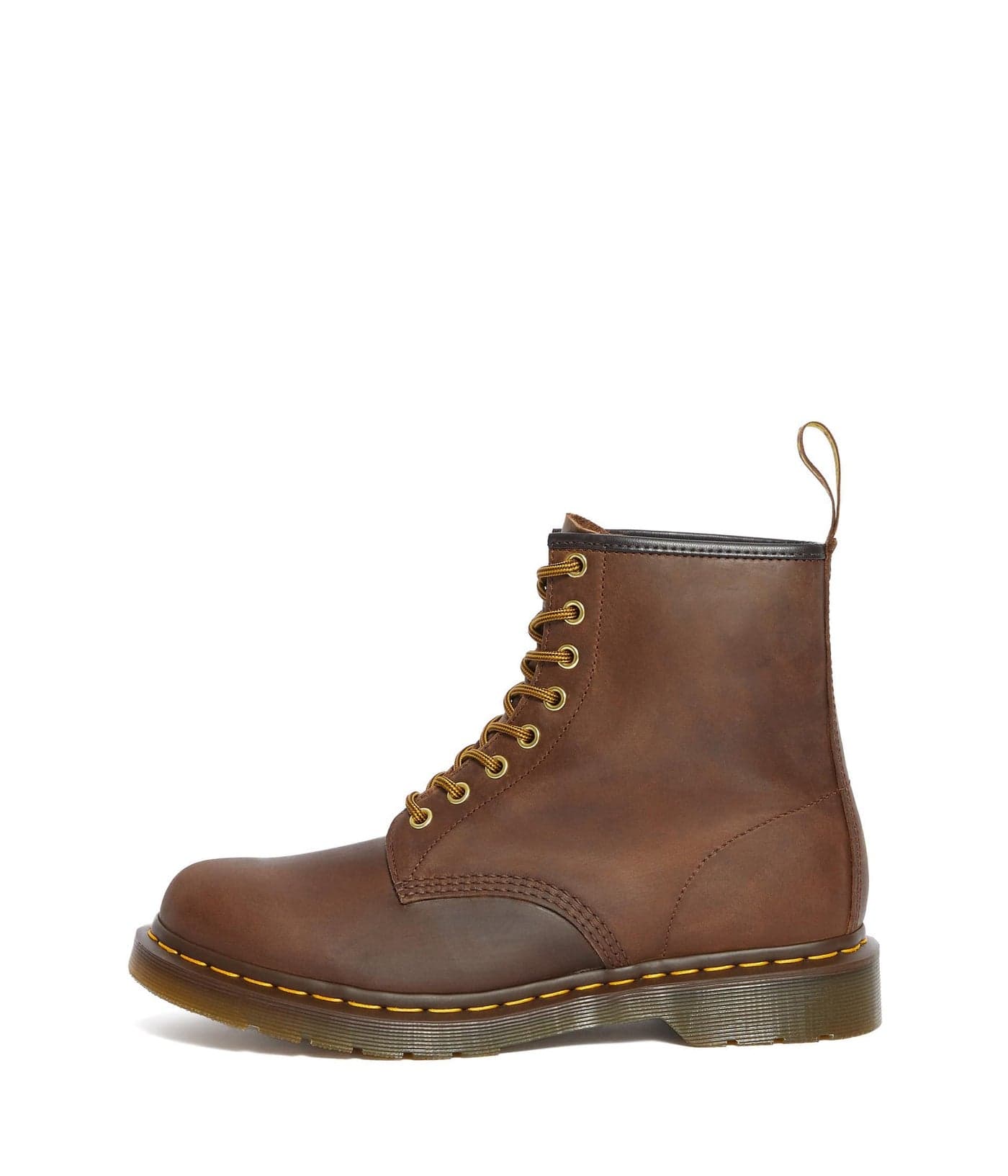 Dr. Martens Unisex 1460 Crazy Horse Leather 8 Eye Boot, Brown, 5 Women/4 Men