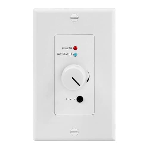 TNP Wireless Bluetooth Audio Receiver Wall Plate Mount 120W BT 50 aptX Music Streaming Adapter Speakers Stereo Amplifier Audio Volume Control 35mm AUX Input for Sound Speaker Systems