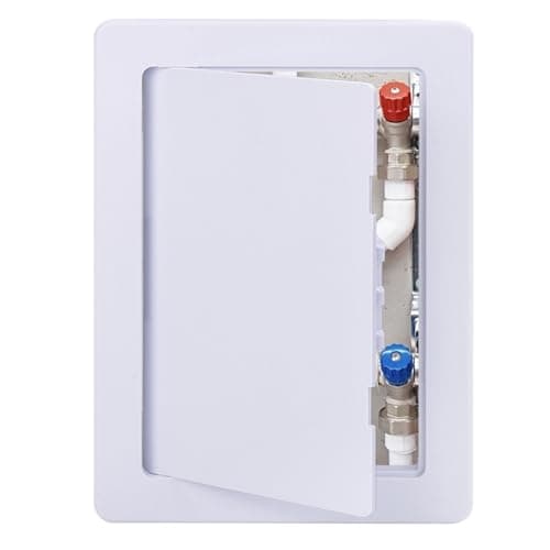 Suteck Plastic Access Panel for Drywall Ceiling 6 x 9 Inch Reinforced Plumbing Wall Access Doors Removable Hinged White