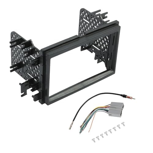 ECOTRIC Radio Stereo Double Din Installation Dash Kit w/Wire Harness Compatible with 2004-2016 Ford F150 F250 F350 F450 F550 2006-2009 Mercury Milan 2006-2008 Lincoln Mark LT