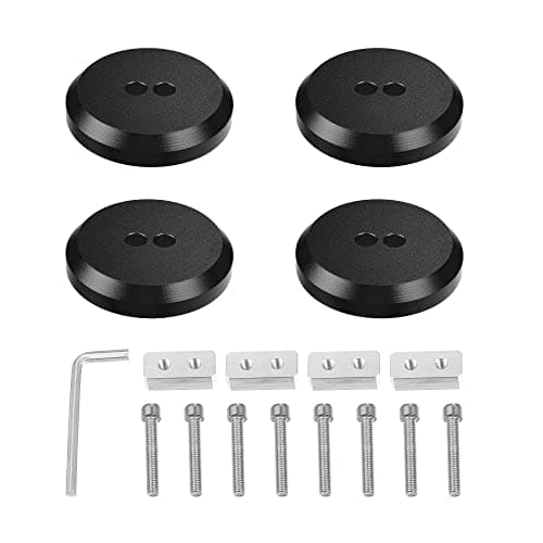 X AUTOHAUX 4 Pcs Aluminum Jack Pads Jack Pucks for Chevrolet Corvette C5 C6 C7 C8 Z06 ZR1 1997-2021 Jacking Lift Pad Jack Lift Point Pad Adapter Black