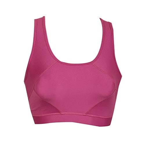 LYCOT- Ladies Plain Racer Back Sports Bra for All Fitness Activities (Wine |Size: S)