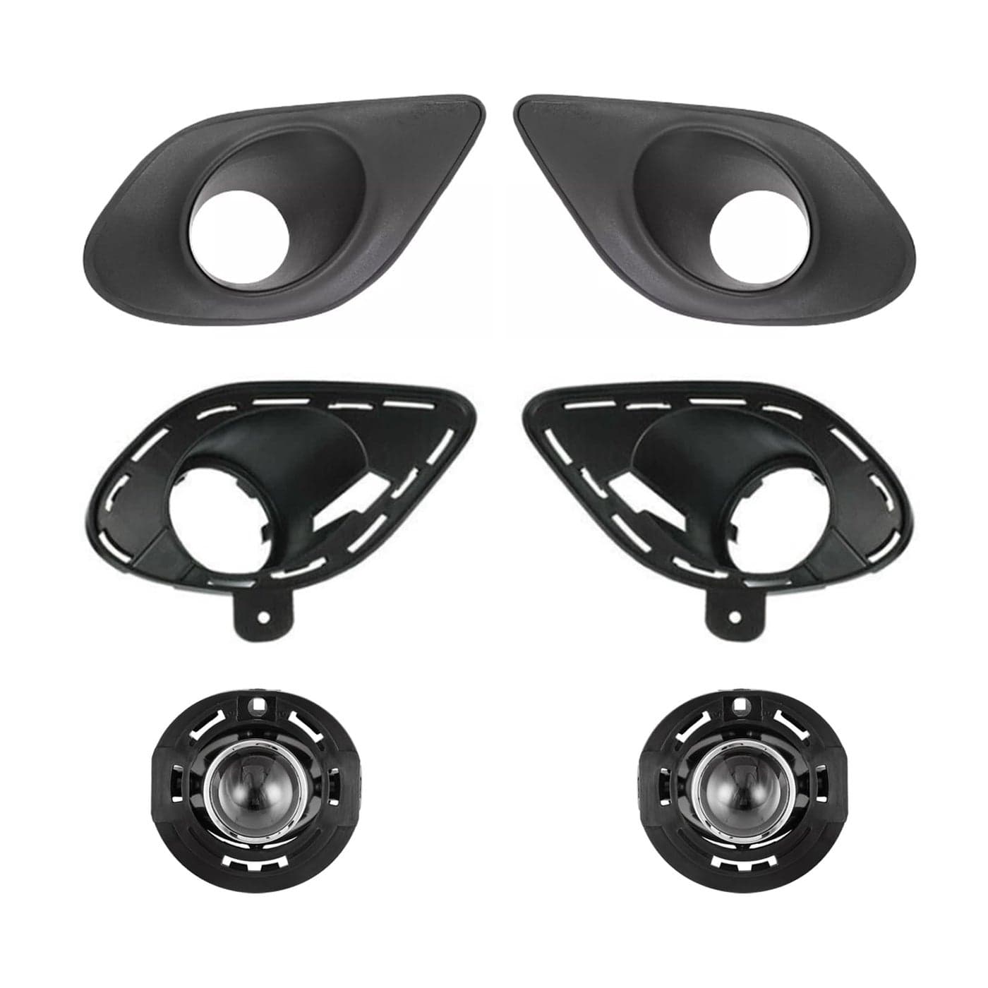 LAFORMO Pair Fog Lights Lamps Assembly Set Fits 2015 2016 2017 2018 2019 Dodge Charger SRT Fog Lights With Halogen Bulbs5182021AB 5182021AB