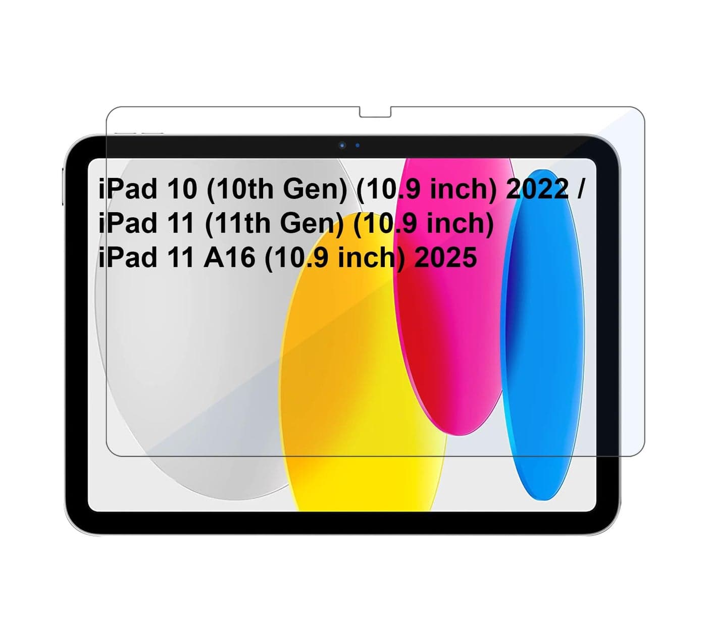 CEDO iPad 10 (10th Gen) 2022/11 (11th Gen) A16 2025 (10.9 inch) Tempered Glass | Screen Protector Clear Tempered Glass for iPad 10 (10th Gen) 2022/11 (11th Gen) A16 2025 10.9 inch