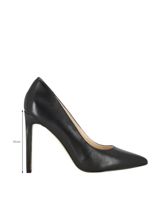 Nine West Women's Tatiana Pump, Black Leather, 6.5