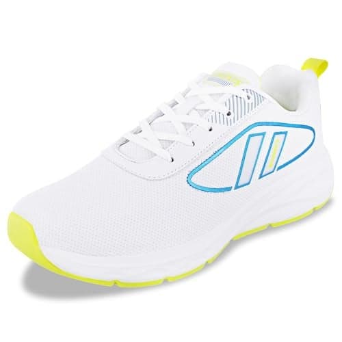 Campus Men's Lucius Running Shoes WHT/Sky - 9UK/India