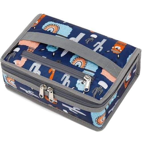 FlowFly Small Insulated Lunch box Portable Soft Bag Mini Cooler Thermal Meal Tote Kit with Handle for Work School Alpaca