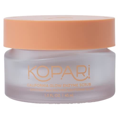 Kopari California Glow Enzyme Exfoliating Face Scrub Clarifying Brightening Skin Exfoliation Facial Scrub Supports AntiAging 100 Organic Coconut Oil Cruelty Free Vegan 15 Fl Oz